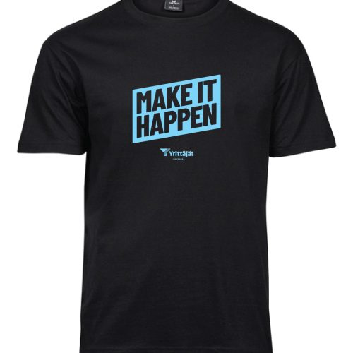 Make It Happen sininen, t-paita, puuvillaa