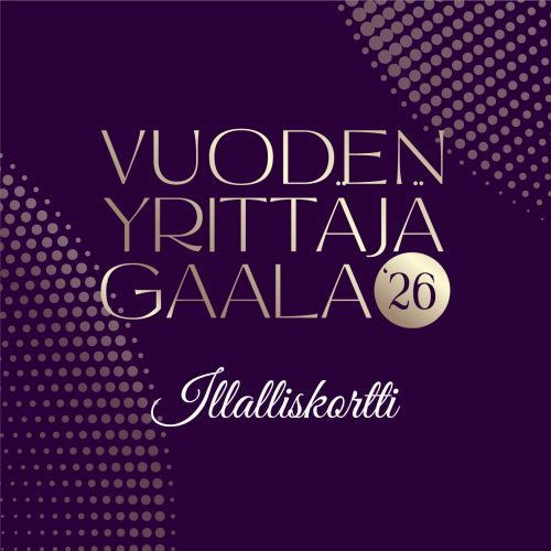 Vuoden Yrittäjä -gaala 2026 illalliskortti (1 henkilö)